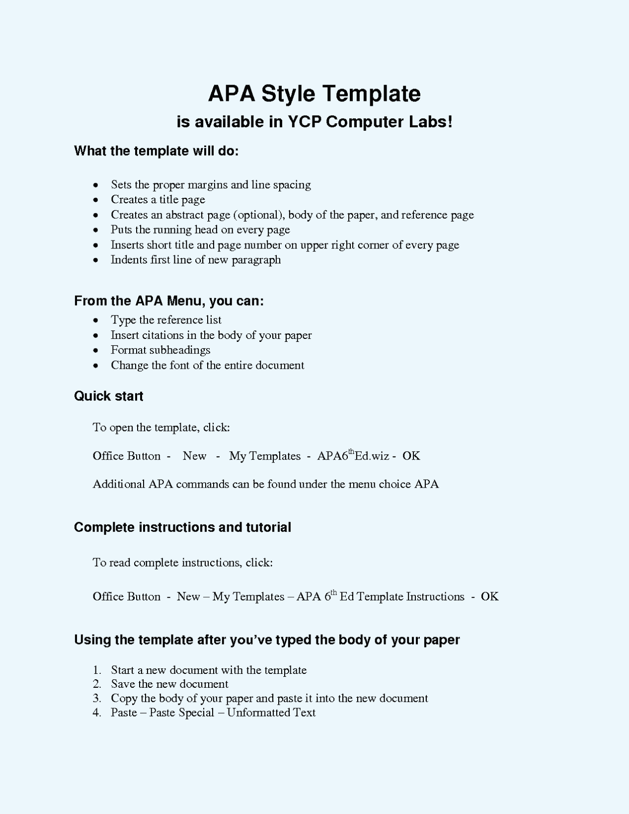 writing research paper format