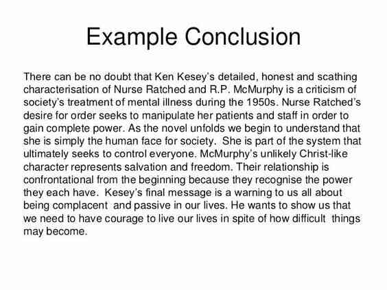 conclusion example science