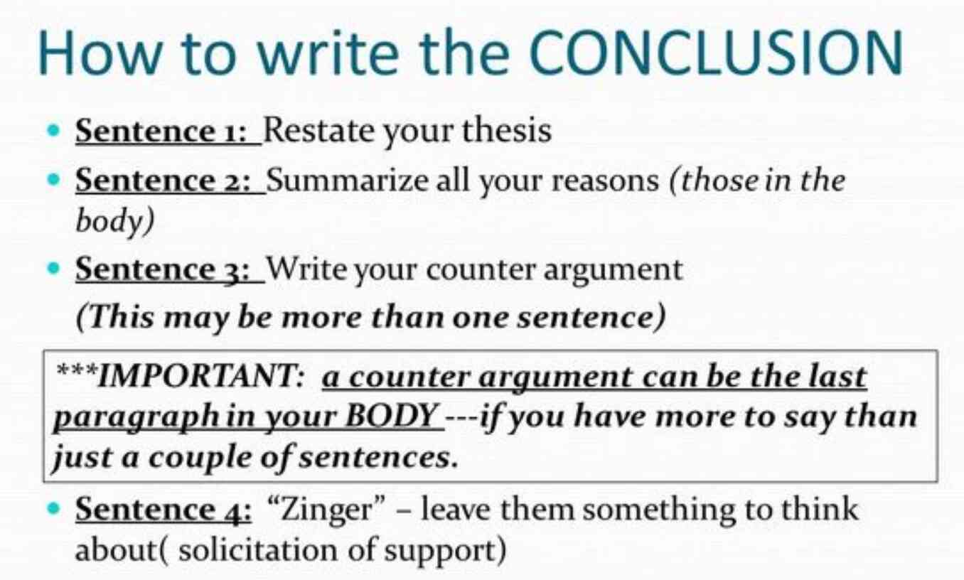 write conclusion of a research paper