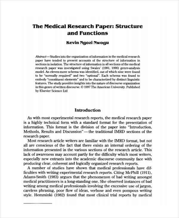 how to write an introduction for a medical research paper