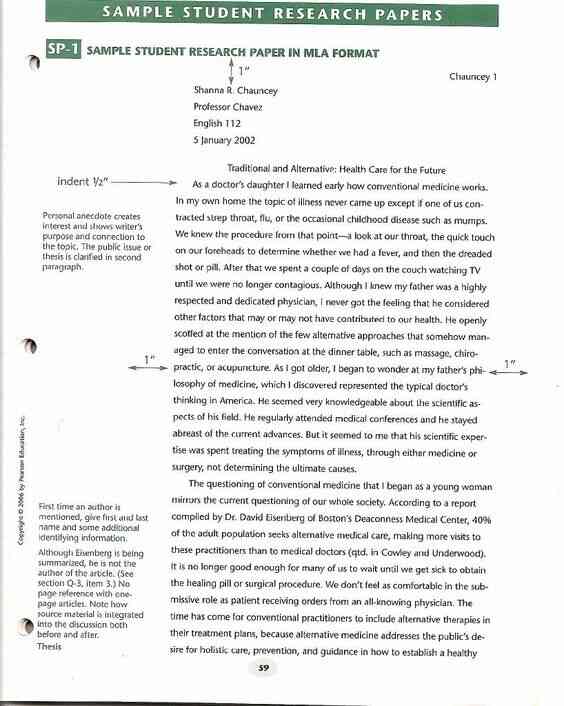 Research paper order of pages