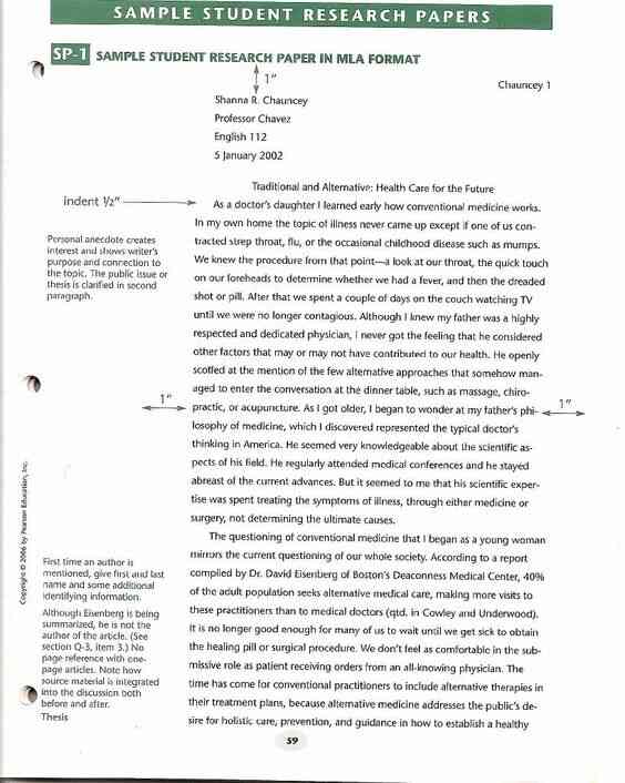 research paper on a person template